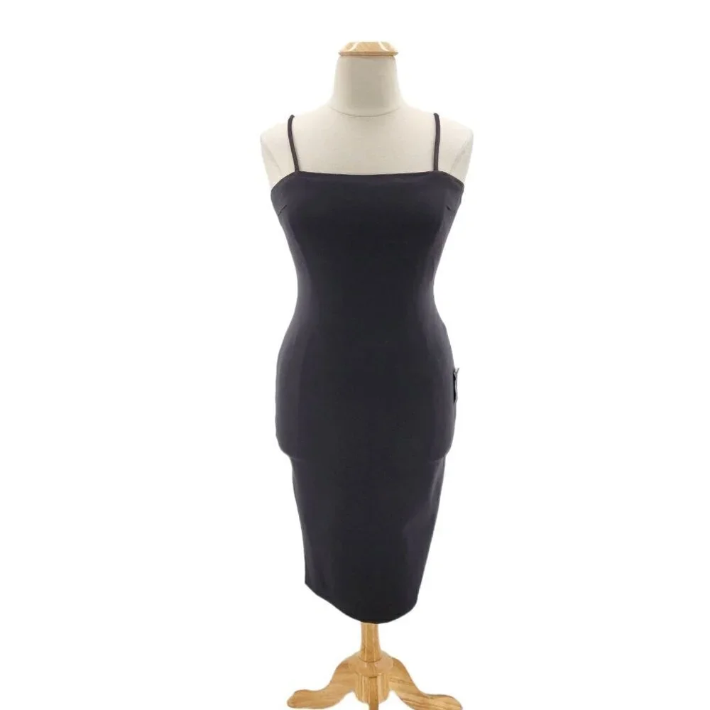 NWT Lulus Fitted Black Sleeveless Cocktail Dress Womens XL